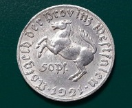 50 Pf.,1921, Westfalia, Niemcy ,moneta zastępcza