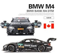 BMW M4 DTM – MODEL METALOWY 1:32 | DŹWIĘK + ŚWIATŁA | PULL BACK | CZARNY