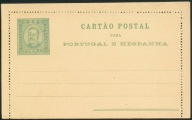 Cartao Postal Para Portugal e Hespanha 25 R Correios Portugal Funchal 1900