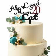 topper na tort dekoracja urodziny personalizacja ALE CZAD MAM 20 30 40 !!!