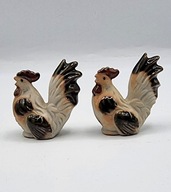 2 kogutki z porcelany podszkliwiany figurka Kogutek - 5 cm Wielkanoc