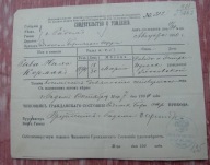 Świadectwo urodzenia Żyda Rywa Nycha Korman Radom judaik 1900 rok