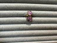 Ręcznie robiony pierścionek z żywicy – unikalna biżuteria - suszone kwiaty