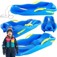 SANKI PLASTIKOWE ŚLIZG Z OPARCIEM Z HAMULCEM DUŻE DLA DZIECI ŚLIZGI BOBSLEJ