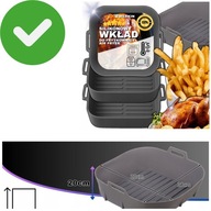 3X WKŁAD SILIKONOWY DO AIR FRYER FRYTKOWNICY FORMA WIELORAZOWA PIECZENIA XL