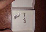 zawieszka z perłą i cyrkoniami serbro 925