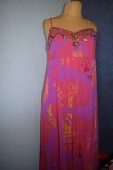 * SAVOIR * SUKIENKA ELEGANCKA WIZYTOWA DŁUGA CEKINOWA GÓRA_46