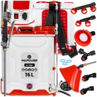 OPRYSKIWACZ AKUMULATOROWY 16L PLECAKOWY 5.5BAR 10W1 LANCY DYSZE 12V 8Ah