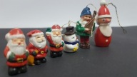 6x stare figurki drewno tworzywo ceramika art