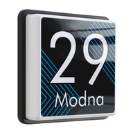 LED PODŚWIETLANY numer na dom czujnik zmierzchu N1