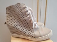 SNEAKERSY Sznurowane Botki WHITE HOUSE ażur r. 38