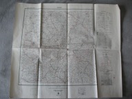 KRAKÓW TARNÓW RZESZÓW NOWY SĄCZ JASŁO KROSNO SANOK SANDOMIERZ MAPA 1947