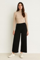 RESERVED – Czarne dresowe spodnie culottes L