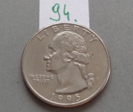 1/4 DOLARA - QUARTER DOLLAR z 1995 roku lit D
