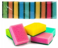 GĄBKA DO MYCIA NACZYŃ 10 SZTUK ZMYWAK KUCHENNY