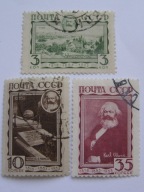 ZSRR - Karol Marx - niemiecki filozof - Mi. 424-26 kasowane