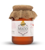 MIÓD LIPOWO-MALINOWY 1,2kg Naturalny Produkt Polski , SPECJAŁ PASIEKI!