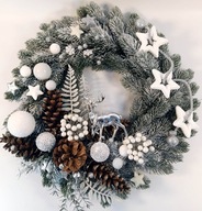 WIANEK ŚWIĄTECZNY BOŻONARODZENIOWY DEKORACYJNY NA DRZWI 45CM