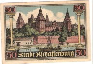 notgeld Aschaffenburg 50 Pfennig 1921