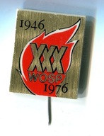 Znaczek pamiątkowy- XXX Lat Wyższej Oficerskiej Szkoły Pożarniczej- 1976