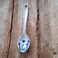 ŁYŻECZKA DO CUKIERNICY 13,5 CM Wzór kwiaty ceramika BOLESŁAWIEC