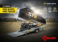 Uniwersalna przyczepa furgon STX-435i do quadów maszyn mebli skuterów