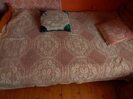 Szydełkowa kapa narzuta z poduszkami