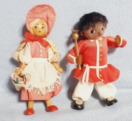 STARA ZABAWKA CZERWONY KAPTUREK MURZYNEK ,, GROMADA,, PRL