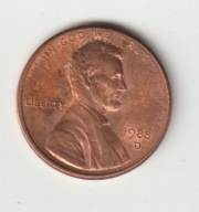 USA 1 cent 1988 D