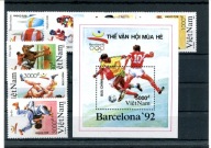 A50502) Olimpiada 92: Vietnam 2281 - 2287** + Bl 86**