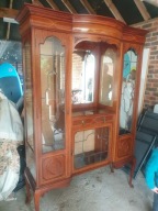 Witryna styl Queen Anne | przeszklona | drewniana