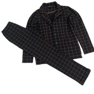 GARNITUR CHłOPIĘCY KRATKA BAWEŁNIANY ROZM.158_GT