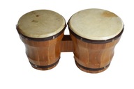 vintage drewniane bębny bongo do grania zabytkowy instrument