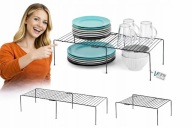 PÓŁKA KUCHENNA ORGANIZER METALOWA NA BLAT ROZSUWANA REGULOWANA 34,5-48 CM