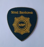 emblemat - naszywka - STRAŻ BANKOWA - NBP