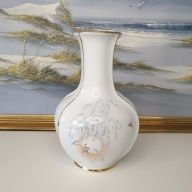 Wazon porcelanowy Royal Porcelain | 30cm | złocenia | duży | sygnowany