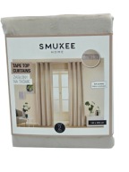 Smukee Zasłony welwetowe na taśmie 2szt 140x250cm Beżowy