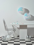 MEGA ZESTAW BALONÓW Z EFEKTEM HOLO DEKORACJA NA IMPREZE 30 SZTUK