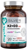 Silver Witamina K2+D3 MAX MyVita 120 kapsułek