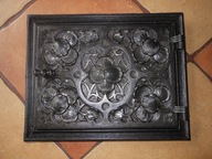 ŁADNE STARE DRZWICZKI ŻELIWNE DO PIECA WĘDZARNI