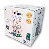 KOSTKA AKTYWNOŚCI 5w1 drewniana edukacyjna