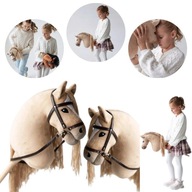 HOBBY HORSE KOŃ NA KIJU ZESTAW OGŁOWIE GRZEBIEŃ DLA DZIECKA DO SKAKANIA