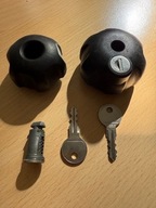 Dwie gałki bagażnika rowerowego Thule Knob with Lock 526, 527