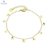 71715 Bransoletka złota stal chirurgiczna motylki