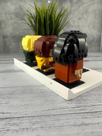 Uchwyt stojak ścienny dla pięciu figurek LEGO figurki BrickHeadz