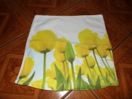 Poszewka na poduszke w tulipany - 38 cm x 38 cm