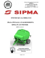 SIPMA PS 1235 Pionier - instrukcja obsługi stałokomorowej prasy (2015)