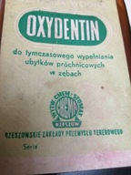 Proszek .Oxydentin- do wypełniania zębów-Wytw.Chem-Stomatolog. Rzeszów