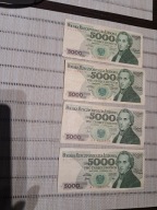 Banknot 5000zł PRL 1982r. Fryderyk Chopin 4 szt.