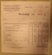 "MASLOSOJUS" ZWEIGSTELLE IN BIELITZ, Bielitz, BIELSKO - BIAŁA 1941 rok